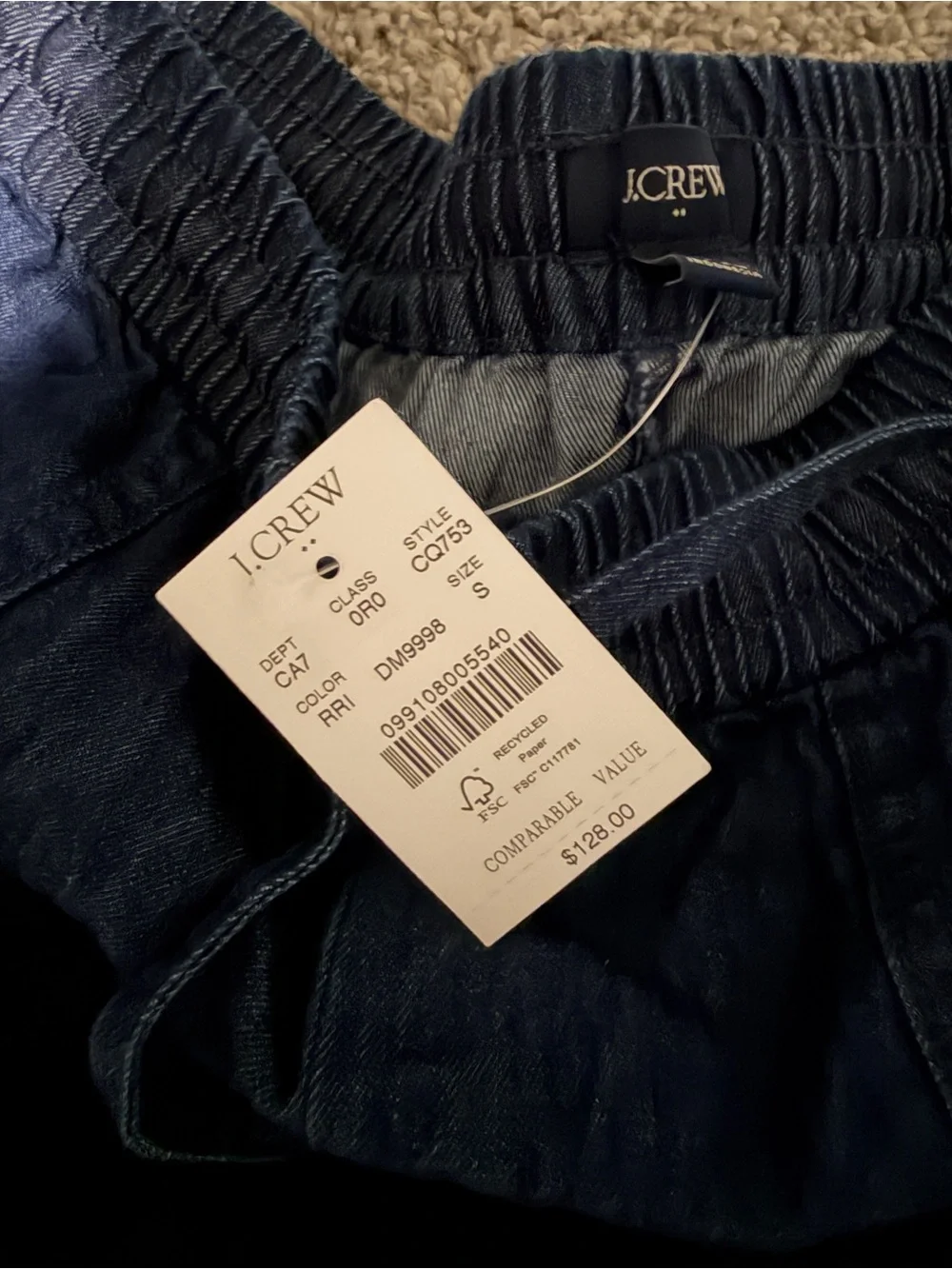 J. Crew Navy Drawstring Joggers